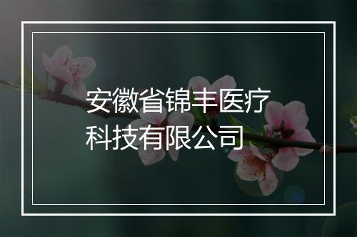 安徽省锦丰医疗科技有限公司