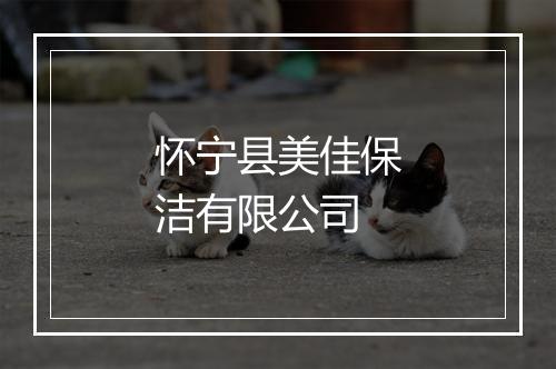 怀宁县美佳保洁有限公司