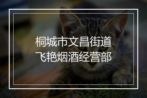 桐城市文昌街道飞艳烟酒经营部