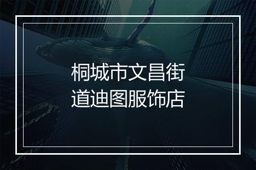 桐城市文昌街道迪图服饰店