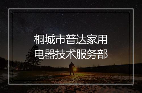 桐城市普达家用电器技术服务部