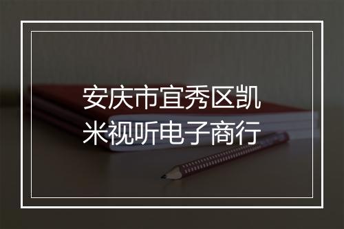 安庆市宜秀区凯米视听电子商行