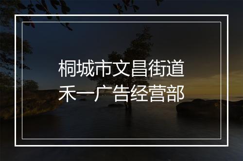 桐城市文昌街道禾一广告经营部