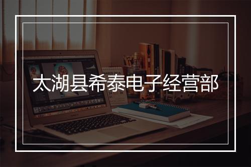 太湖县希泰电子经营部