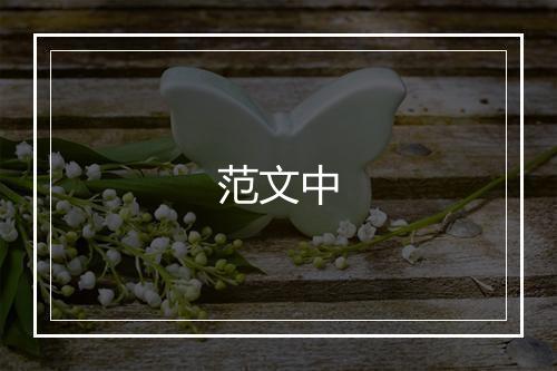 范文中