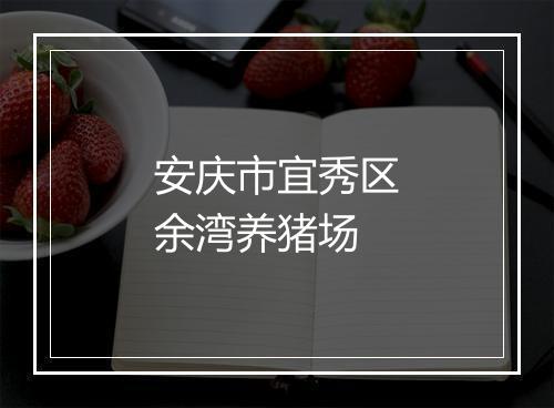 安庆市宜秀区余湾养猪场