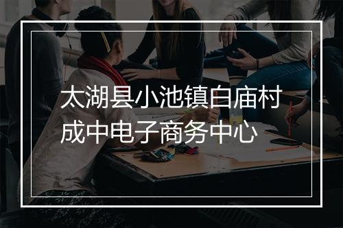 太湖县小池镇白庙村成中电子商务中心
