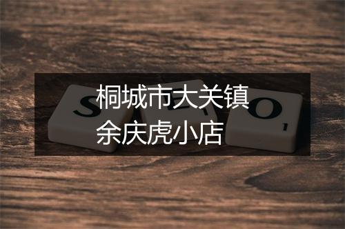 桐城市大关镇余庆虎小店