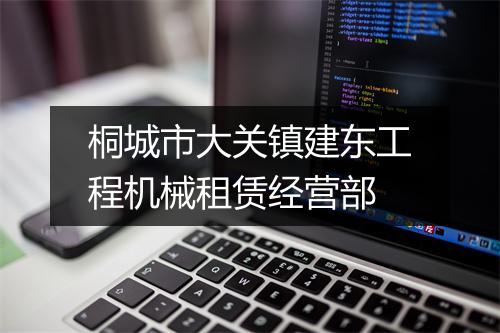 桐城市大关镇建东工程机械租赁经营部