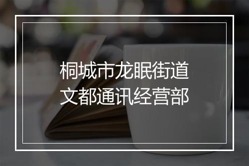 桐城市龙眠街道文都通讯经营部