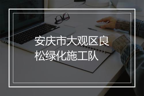 安庆市大观区良松绿化施工队