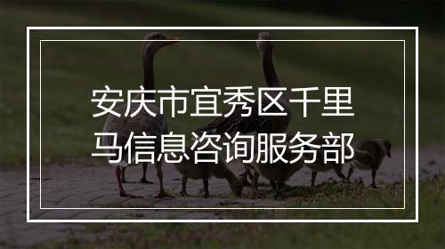 安庆市宜秀区千里马信息咨询服务部