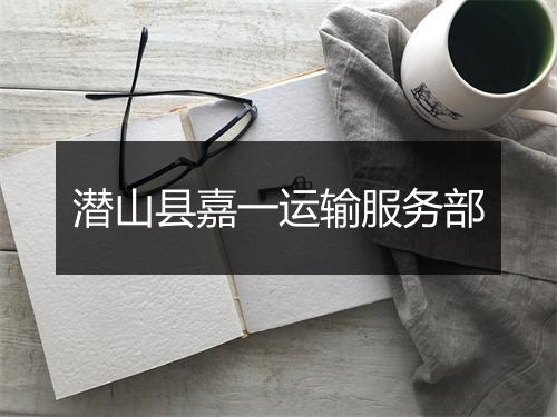 潜山县嘉一运输服务部