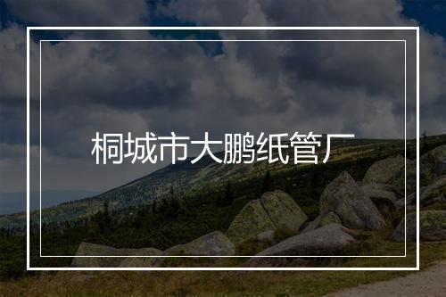 桐城市大鹏纸管厂