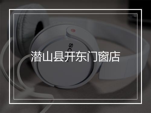 潜山县开东门窗店