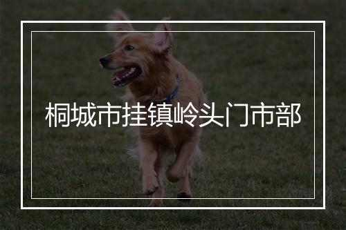 桐城市挂镇岭头门市部