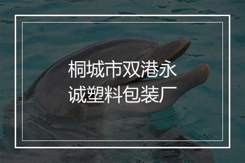 桐城市双港永诚塑料包装厂