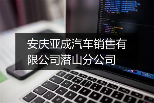 安庆亚成汽车销售有限公司潜山分公司