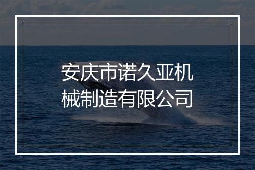安庆市诺久亚机械制造有限公司
