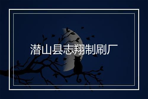 潜山县志翔制刷厂