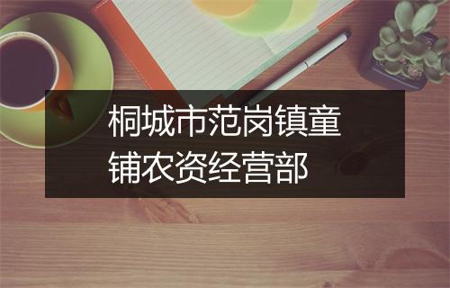桐城市范岗镇童铺农资经营部