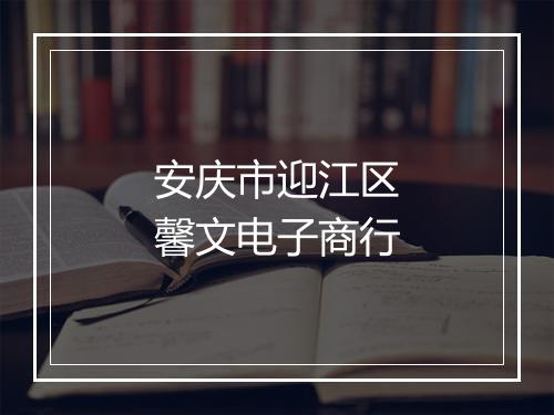 安庆市迎江区馨文电子商行