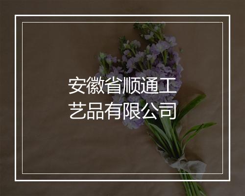 安徽省顺通工艺品有限公司