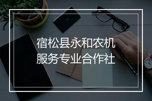 宿松县永和农机服务专业合作社