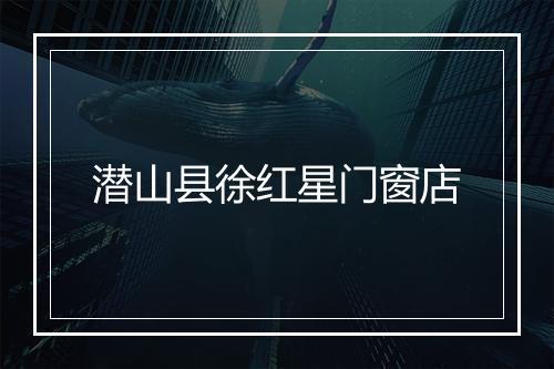 潜山县徐红星门窗店