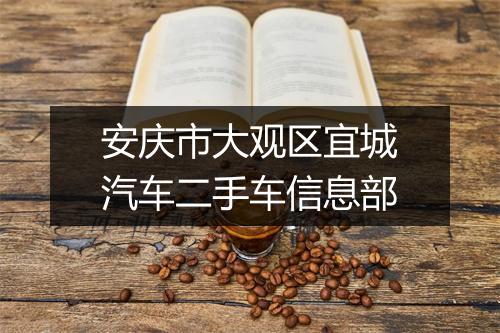 安庆市大观区宜城汽车二手车信息部