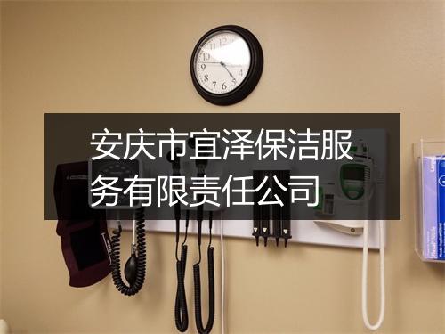 安庆市宜泽保洁服务有限责任公司