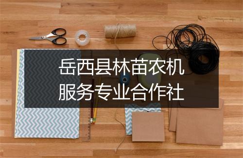 岳西县林苗农机服务专业合作社