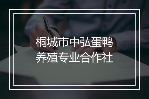 桐城市中弘蛋鸭养殖专业合作社