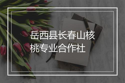 岳西县长春山核桃专业合作社