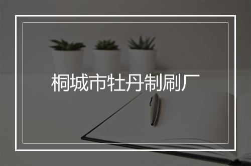 桐城市牡丹制刷厂