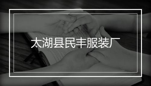 太湖县民丰服装厂
