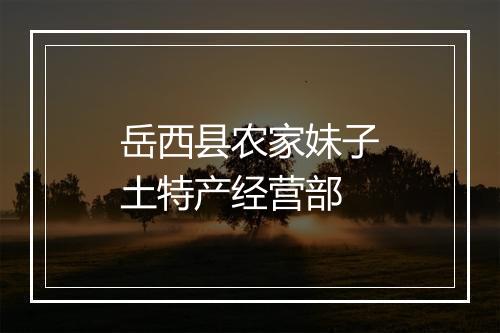 岳西县农家妹子土特产经营部