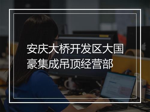 安庆大桥开发区大国豪集成吊顶经营部
