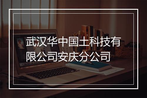武汉华中国土科技有限公司安庆分公司