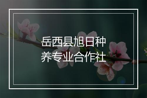 岳西县旭日种养专业合作社