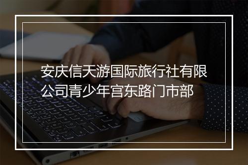 安庆信天游国际旅行社有限公司青少年宫东路门市部
