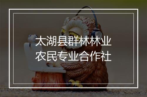 太湖县群林林业农民专业合作社