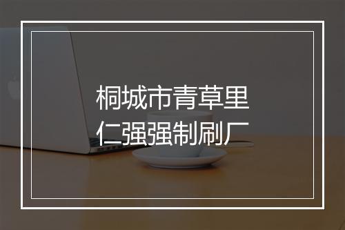 桐城市青草里仁强强制刷厂