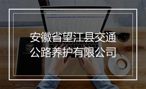安徽省望江县交通公路养护有限公司