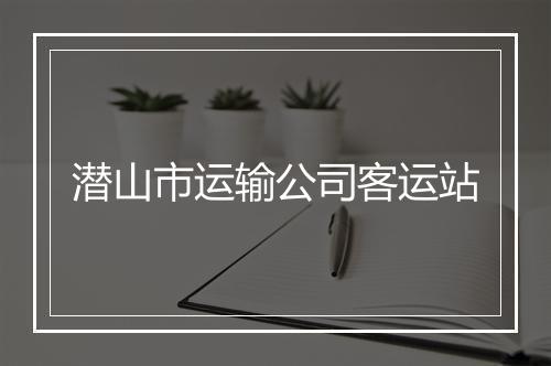 潜山市运输公司客运站
