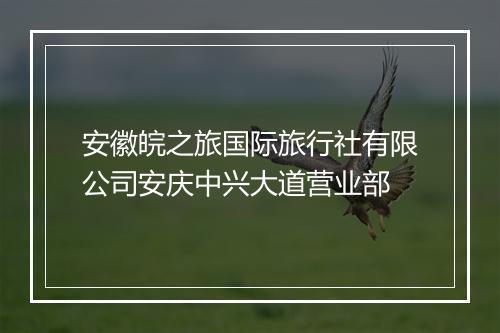 安徽皖之旅国际旅行社有限公司安庆中兴大道营业部
