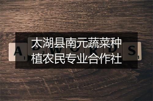 太湖县南元蔬菜种植农民专业合作社