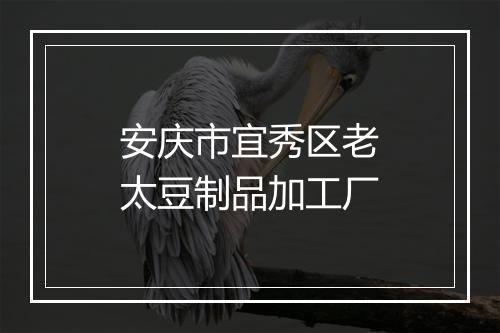 安庆市宜秀区老太豆制品加工厂