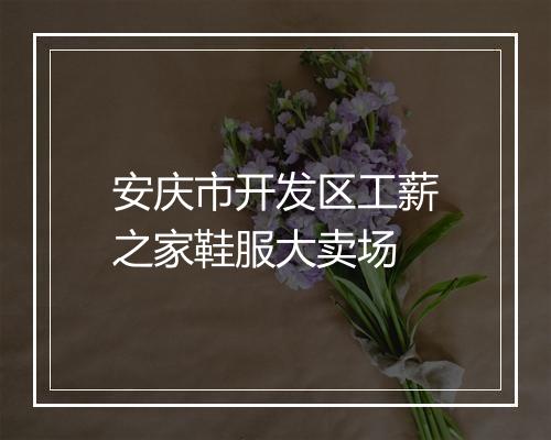 安庆市开发区工薪之家鞋服大卖场
