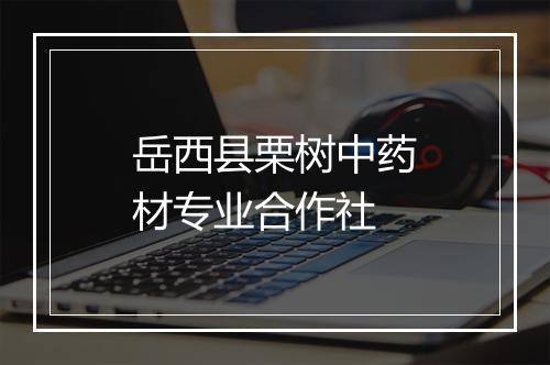 岳西县栗树中药材专业合作社